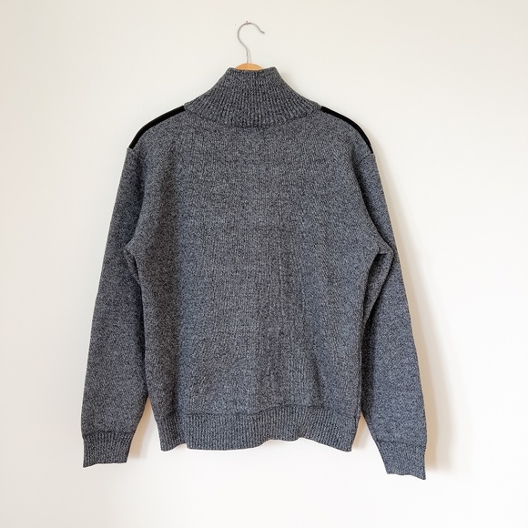 Polo Ralph Lauren Fleece Lined 1/4 Zip Knit Sweater Size Large Heritage - Picture 3 of 11